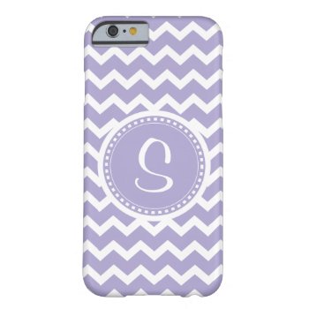 Chevron Monogram Retro Purple And White Barely There Iphone 6 Case by VillageDesign at Zazzle
