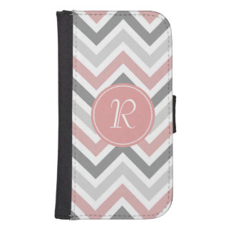 Chevron Monogram Samsung S4 Wallet Case