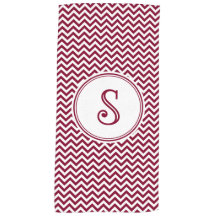 Chevron Monogrammed Beach Towel