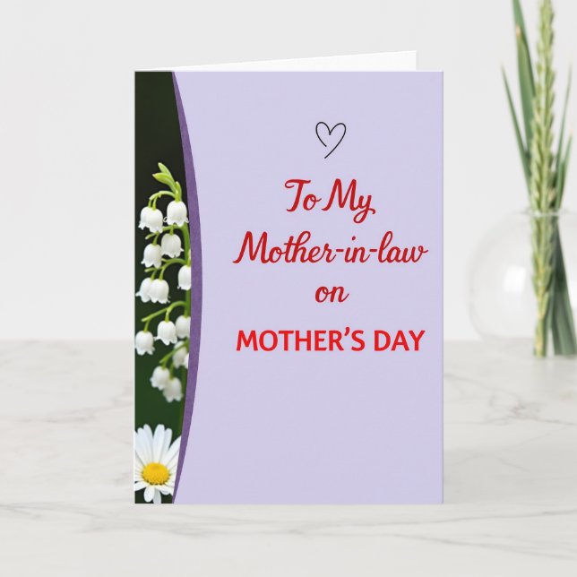 Chevron Mother In Law Day Card (Front)