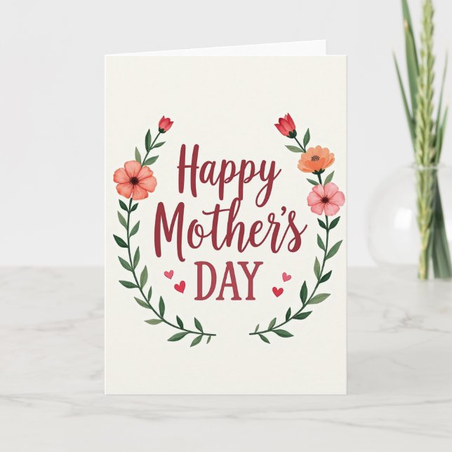 Chevron Mothers Affection Card (Front)