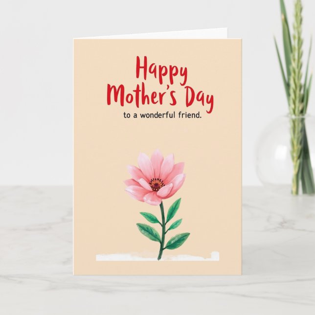 Chevron Mothers Day Friend Card (Front)