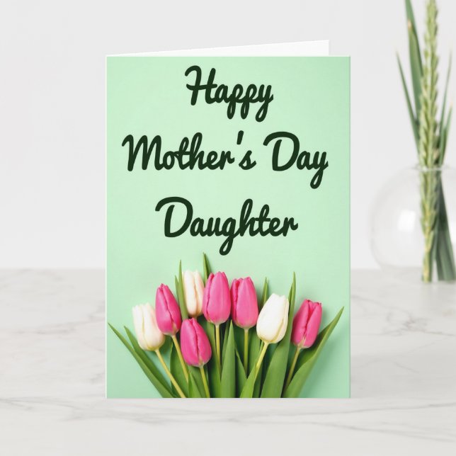 Chevron Mothers Day Wishes Card (Front)