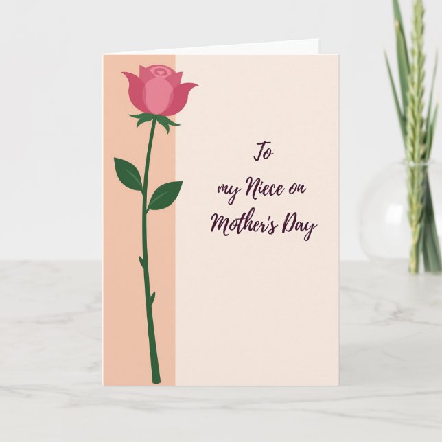 Chevron Niece Mothers Day Card (Front)