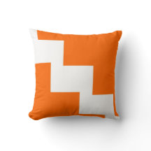 Chevron Orange and White