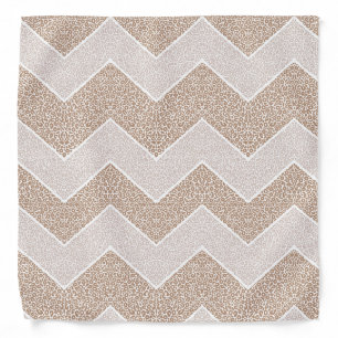 Chevron Paisley Pattern Geometric ZigZag Design Bandana