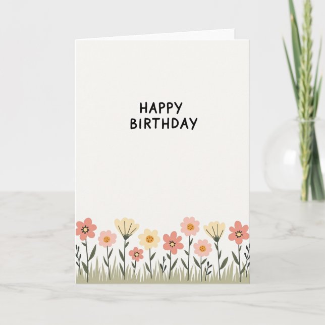 Chevron Pastel Birthday Card (Front)