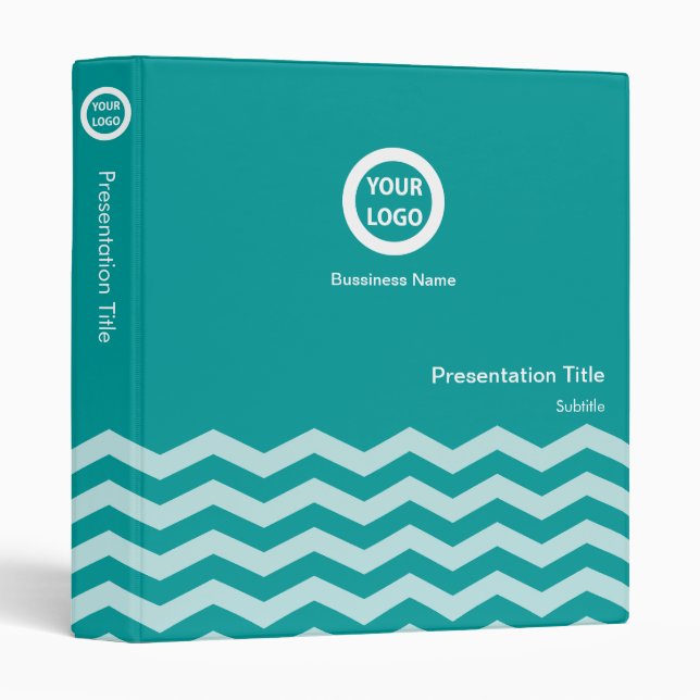 Chevron Pattern 2 Presentation Binder (Front/Spine)