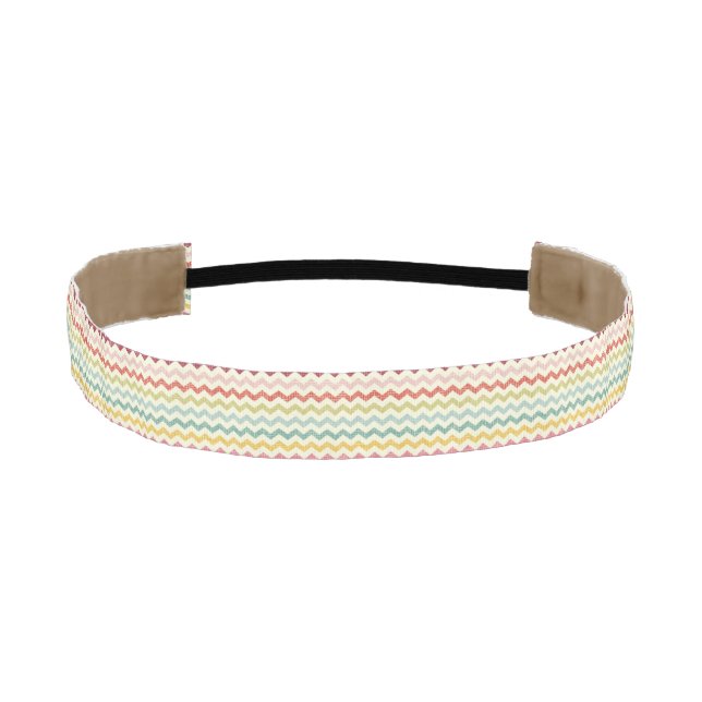 Chevron Pattern 4 Athletic Headband (Front)