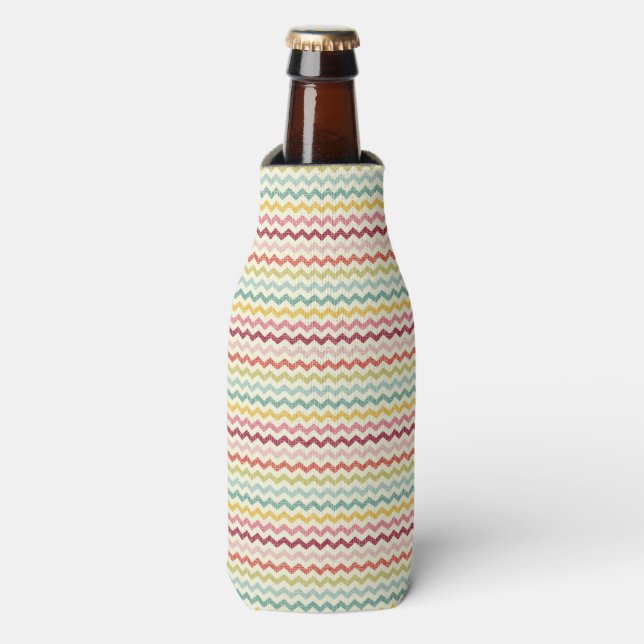Chevron Pattern 4 Bottle Cooler (Bottle Front)