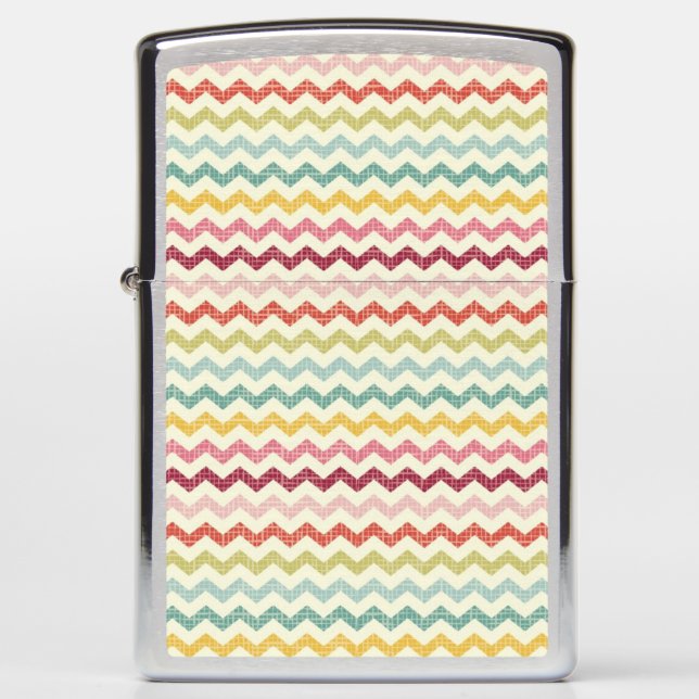 Chevron Pattern 4 Zippo Lighter (Front)