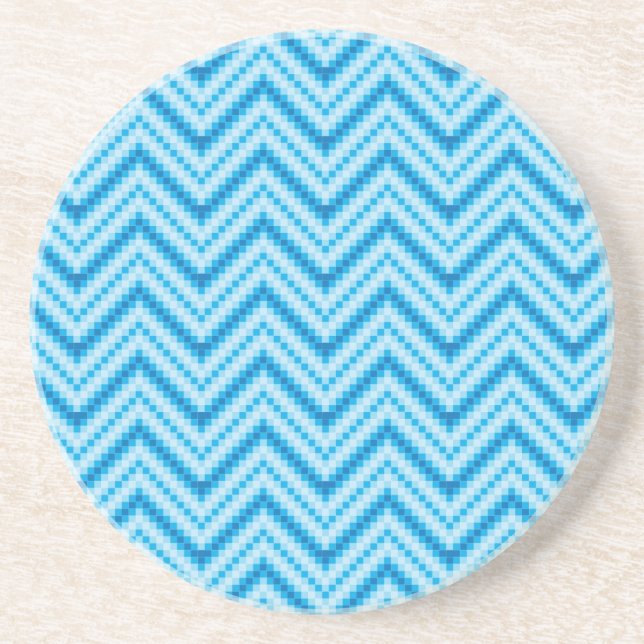 Chevron Pattern Background Coaster (Front)