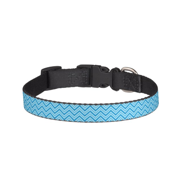 Chevron Pattern Background Pet Collar (Front)