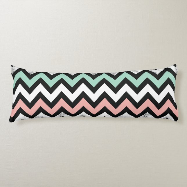 Chevron Pattern Body Pillow (Front)