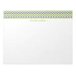 Chevron Pattern Custom Trendy Notepad (apple)