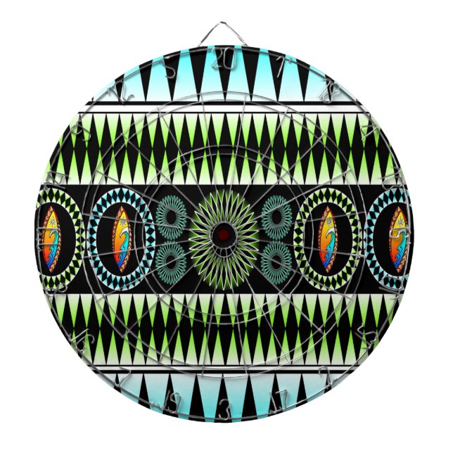 Chevron  Pattern Dart Board (Front)