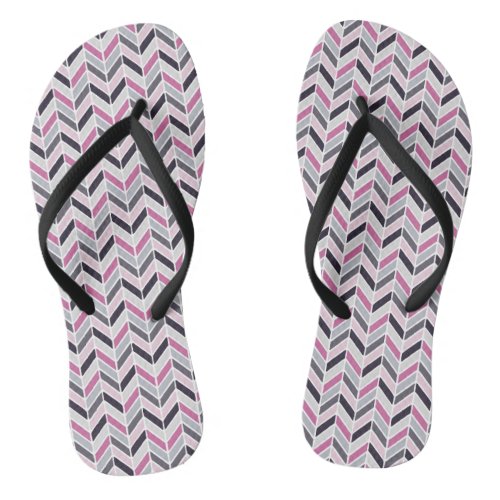 Chevron Pattern Design Flip Flops