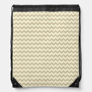 Chevron Pattern Drawstring Bag