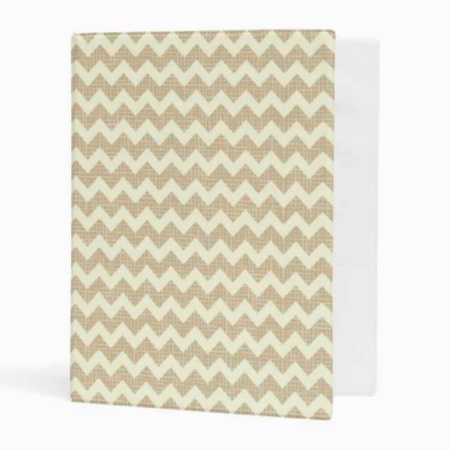 Chevron Pattern Mini Binder (Front/Inside)