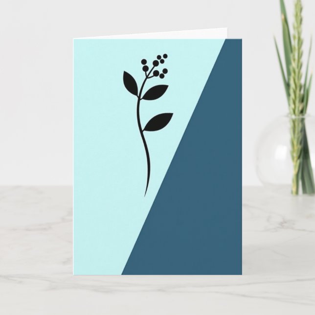 Chevron Pattern Nature Card (Front)