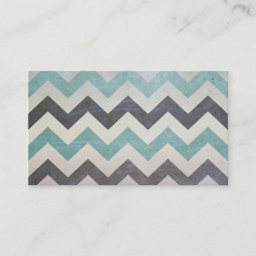 Customizable Chevron Pattern on Metal Texture Business Card