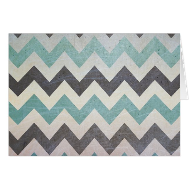 Chevron Pattern On Metal Texture by Shirley Taylor Cards (Front Horizontal)