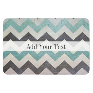 Chevron Pattern On Metal Texture by Shirley Taylor Magnet