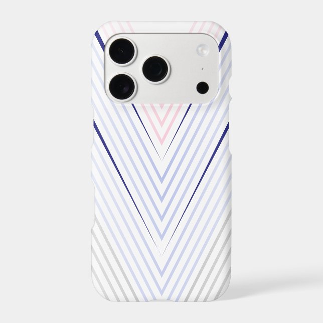Chevron Pattern on White Background Case-Mate iPhone Case (Back)