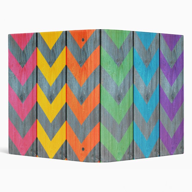 Chevron Pattern On Wood Texture by Shirley Taylor Binder (Background)