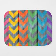 Chevron Pattern On Wood Texture by Shirley Taylor