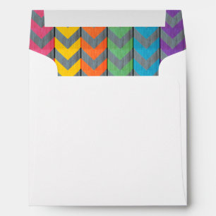 Chevron Pattern On Wood Texture by Shirley Taylor Envelope