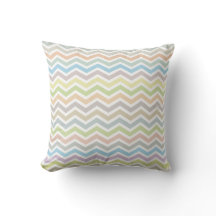 Chevron Pattern pillow - pastel colors