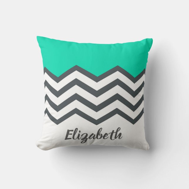 Chevron Pattern Throw Pillow (Front)