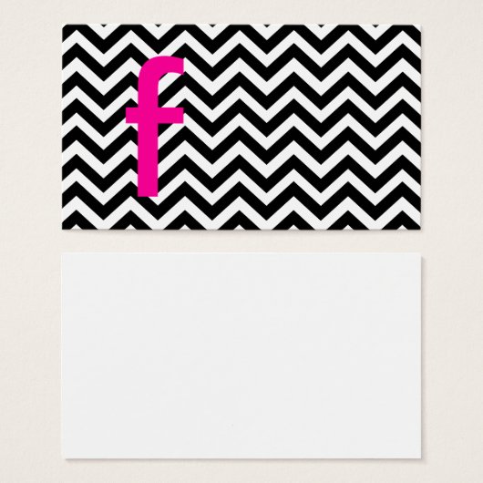 Chevron Pattern with Monogram (Front & Back)