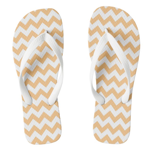 Chevron Patterned Flip Flops (Footbed)