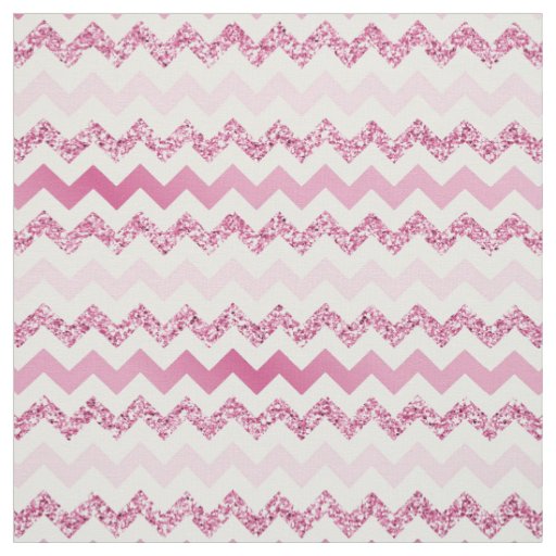 Chevron Pink Gradient Fabric