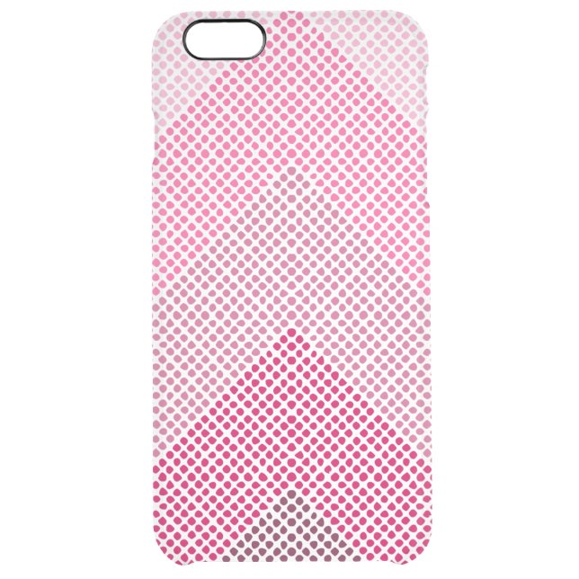 Chevron Pink Polka dots Uncommon iPhone Case (Back)