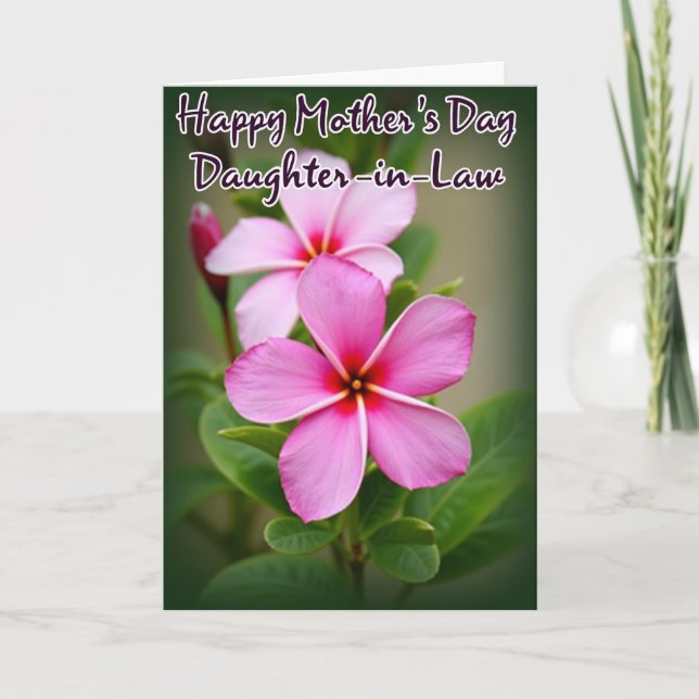 Chevron Pretty Flower Love Card (Front)