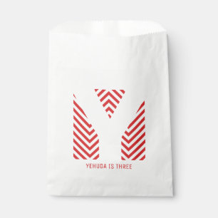 Chevron Print Upsherin Party Favor Bag