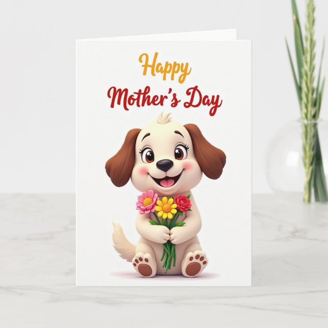 Chevron Puppy Love Card (Front)