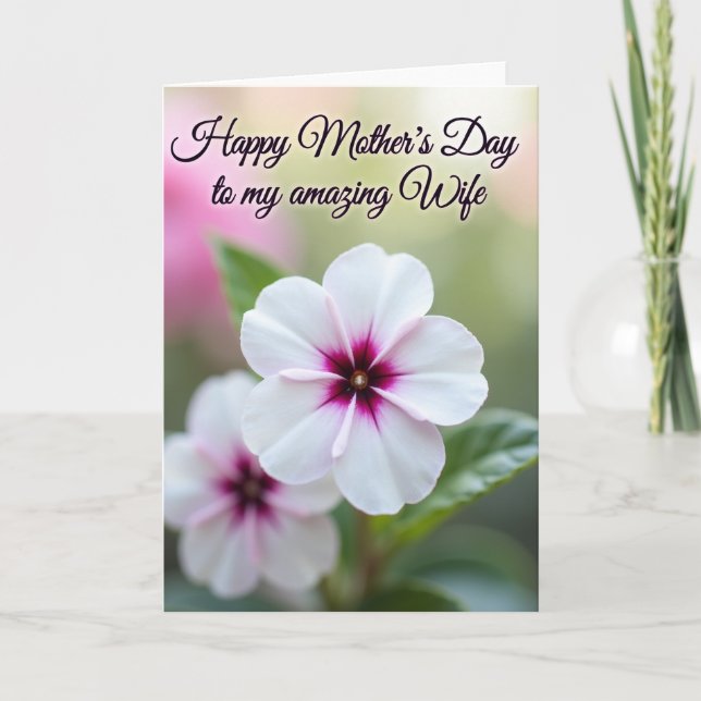 Chevron Radiant Flower Card (Front)