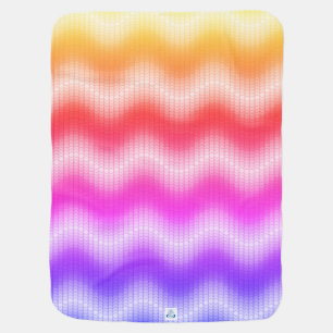 Chevron Rainbow Baby Blanket