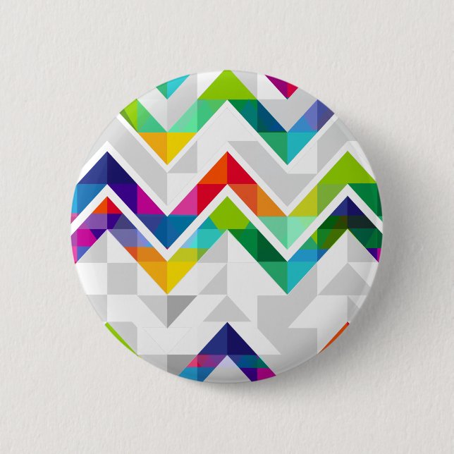Chevron Rainbow Button (Front)