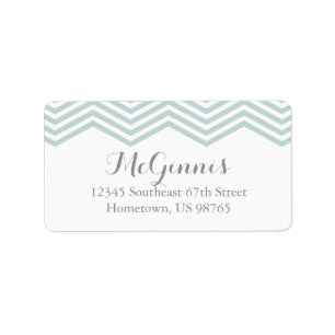 Chevron Return Address Labels