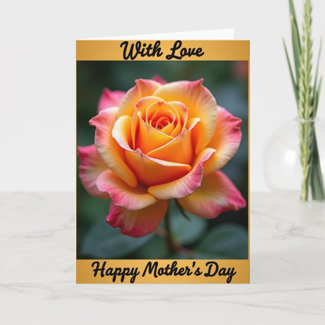 Chevron Rose Tenderness Card (Front)