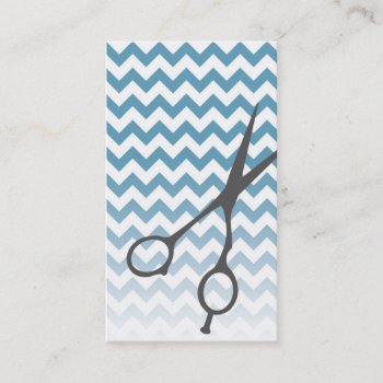 Chevron Shears Barber/cosmetologist Business Card by geniusmomentbranding at Zazzle
