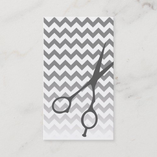 Chevron Shears Barber/Cosmetologist Business Card
