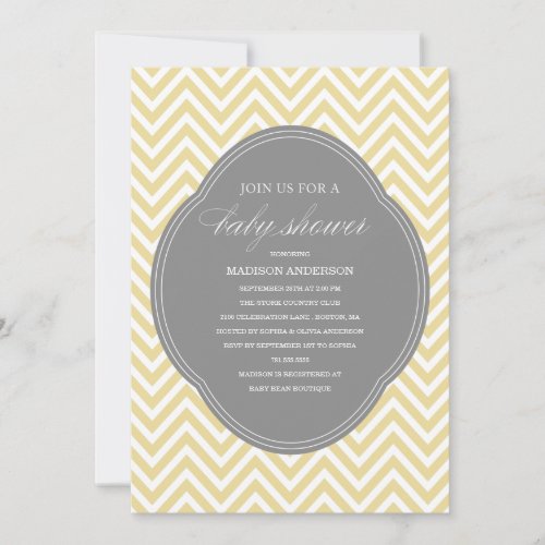 CHEVRON SHOWER | BABY SHOWER INVITATIONS