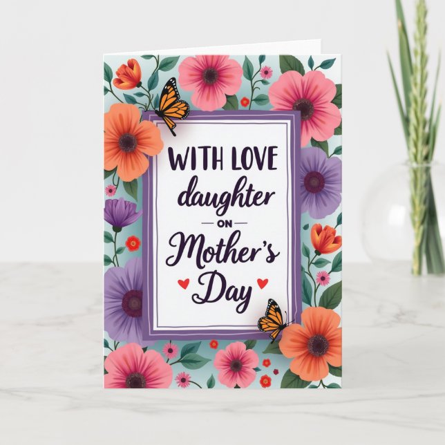 Chevron Spring Affection Card (Front)