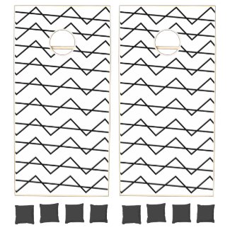 Chevron Stripe Black and White Geometric Pattern